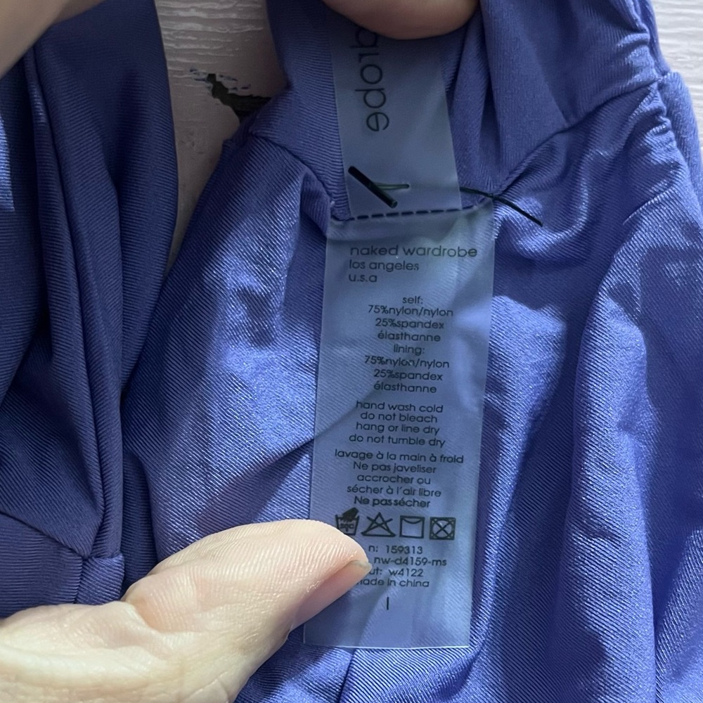 Naked Wardrobe Mock Neck Mini Dress Sleeveless Tank Bodycon Large Lined Stretchy - Picture 8 of 10